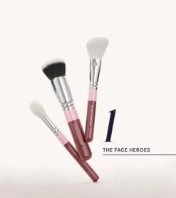 The Artists Brush Set (Bordeaux)(The Artists Brush Set Bordeaux) -Zoeva Kosmetik Geschaft zoeva 1 the face heroes brushes bordeaux 02 02