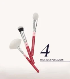 The Artists Brush Set (Cherry)(The Artists Brush Set Cherry) -Zoeva Kosmetik Geschaft zoeva 4 the face specialists brushes cherry 01