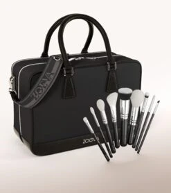 The Zoe Bag & The Complete Pinselset (Black)(The Zoe Bag With Complete Brush Set Black)
