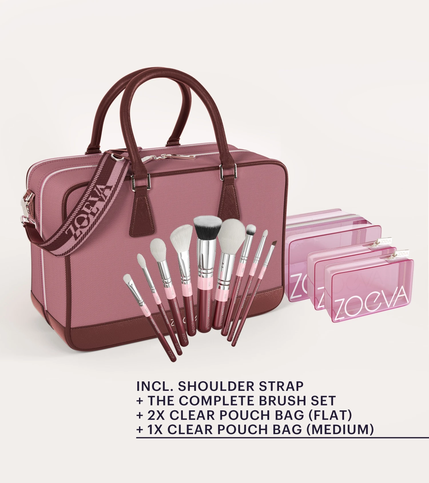 The Zoe Bag & The Complete Pinselset (Dusty Bordeaux)(The Zoe Bag With Complete Set Dusty Bordeaux) 7 The Zoe Bag & The Complete Pinselset (Dusty Bordeaux)(The Zoe Bag With Complete Set Dusty Bordeaux) – Bild 7
